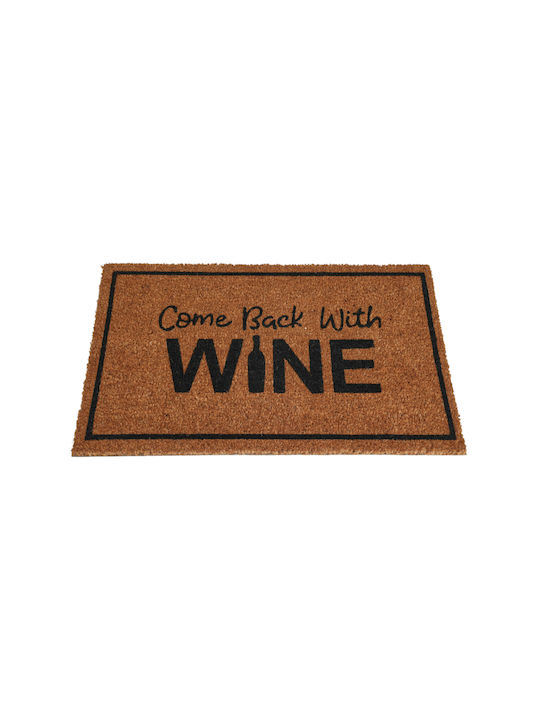 Entrance Mat made of Coir with Anti-slip Backing Black 75x45cm