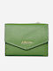 Small Leather Women's Wallet Classic with RFID Green