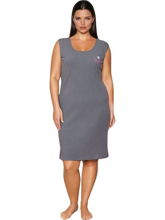 Asel Summer Women's Nightdress Gray