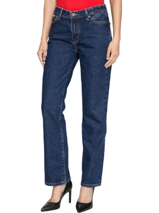 Γυναικείο Jean Παντελόνι Mid Rise σε Ίσια Γραμμή