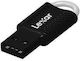 Lexar Jumpdrive V40 128GB USB 2.0 Stick Μαύρο