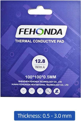 12.8w Thermal Pad 100mm*100mm size 0,5mm thickness Gray