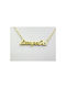 Stainless Steel Necklace Name Cross Gold 1 piece