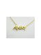 Stainless Steel Necklace Name Love Gold 1pc