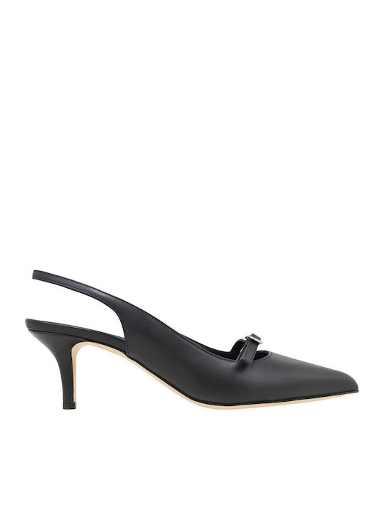 Haralas Leder Pumps Schwarz