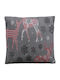 Fylliana Weihnachtsdekoratives Kissen Platz Gray 45x45cm