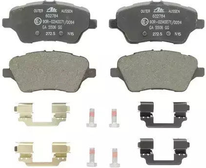 Brake Pads Ford Transit Courier Body Ate 13046027842