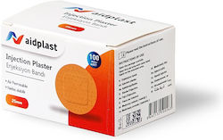 Aidplast Round Waterproof Adhesive Dressings for Blood Sampling 100pcs 25mm
