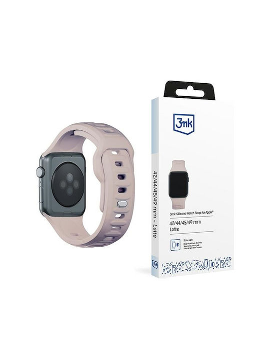 3MK Armband Silikon mit Pin Rosa (Apple Watch 44/45/46mm/Ultra 49mm)