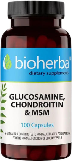Bioherba Добавка за Здравето на Стави и Кости 100 Капсули