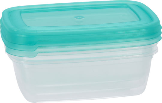 Lunchbox Kunststoff Transparent Geeignet für die Mikrowelle 16x12cm 3Stück