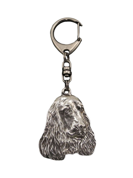 Cocker Spaniel englez I cheie argintată inel câine geantă de mână decorare rucsac pandantiv