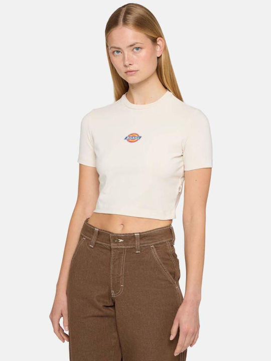 Dickies Maple Valley Γυναικείο Crop T-shirt Λευκό