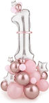 Balloon Foil Birthday-Celebration Star Pink 30cm