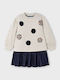 Kinderkleid Ärmellos Set mit Bluse Blue