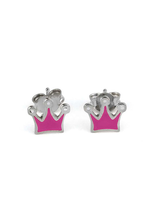 Goldsmith Silver Crown Earrings