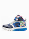 J CIBERDRON Παιδικά Sneakers High Ανατομικά με Σκρατς Μπλε