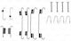 Set Brake Shoe Accessories Subaru Justy I Kad Ate 03013791272