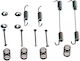 Set Brake Shoe Accessories Fiat Doblo Cargo 223 Ate 03013792612