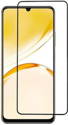 Закалено стъкло за цялото лице 0.3мм Черен (Realme C51)