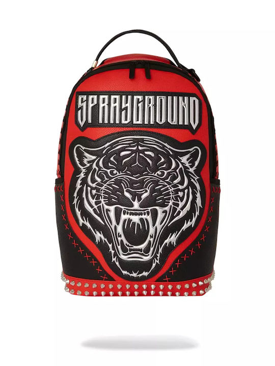 Sprayground School Bag Backpack Junior High-High School in Red color 21lt