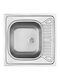 Deante Sink Steel 60x60 Cm Silver