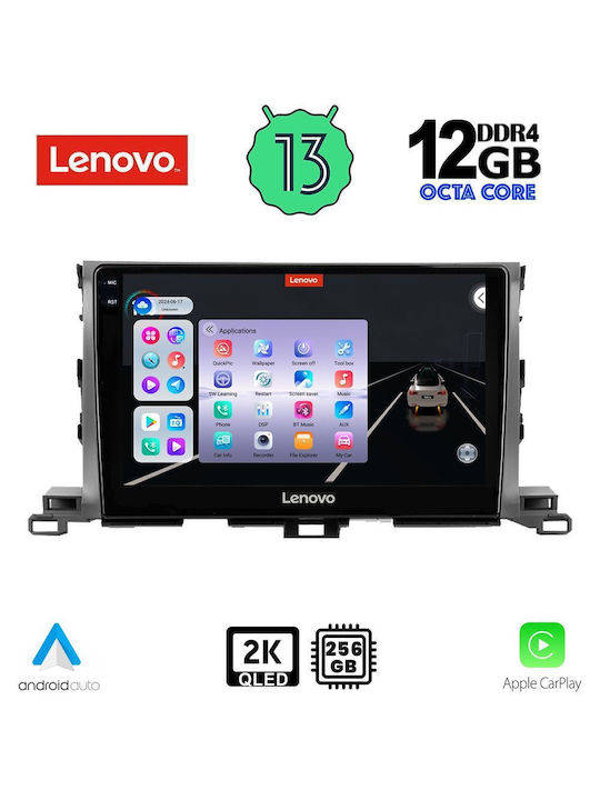 Lenovo Car Audio System for Toyota Highlander BMW X1 / X3 / X4 2014-2019 (Bluetooth/USB/AUX/WiFi/GPS/Apple-Carplay/Android-Auto) with Touch Screen 10"