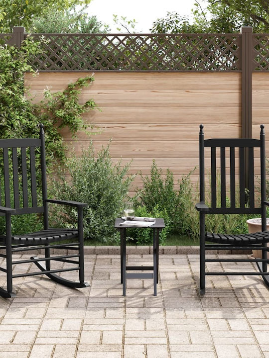 Garten- und Outdoor-Möbelsets 3 Stück Schwarz
