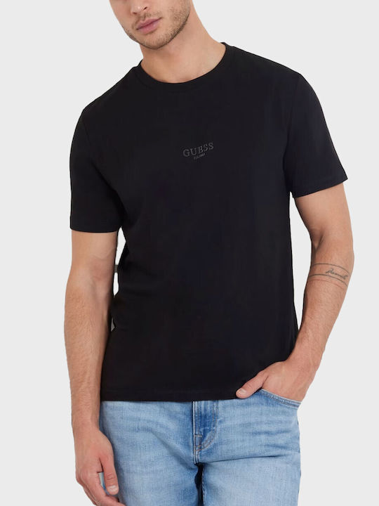 Guess Herren Kurzarmshirt Schwarz