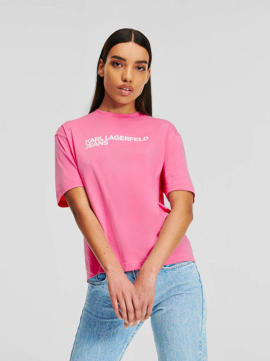 Karl Lagerfeld Damen T-shirt Rosa