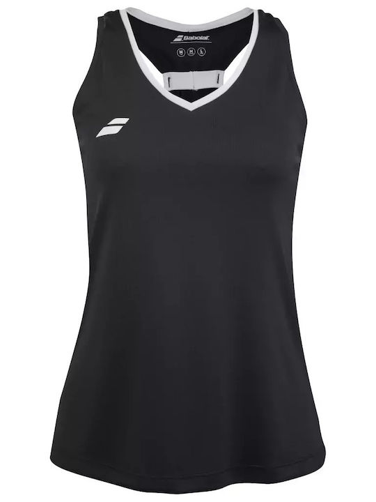 Babolat Play Damen Sportliches Bluse Ärmellos Schwarz