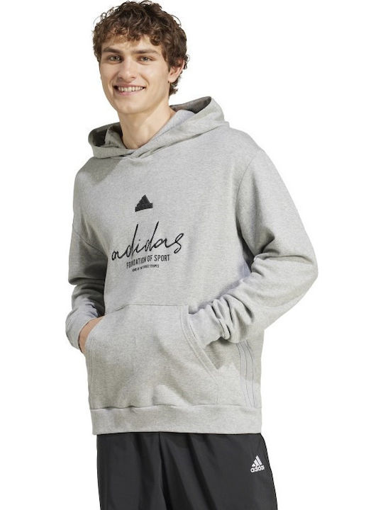 adidas Graphic French Terry Φούτερ Γκρι