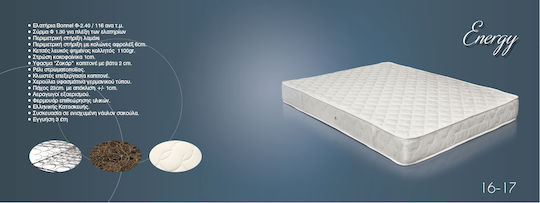 Athens Strom Energy Μονό Ορθοπεδικό Στρώμα 100x200x23cm με Ελατήρια