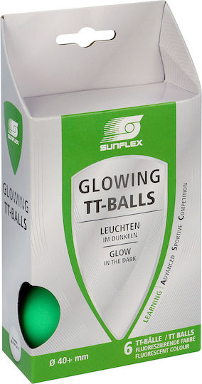 Sunflex Glowing 20613 Μπαλάκια Ping Pong 6τμχ