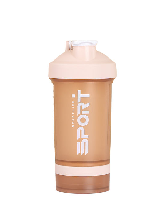 Tpster Shaker Πρωτεΐνης 450ml Πλαστικό Μπεζ