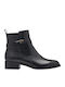 Leather Women's Ankle Boots Black