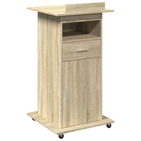 vidaXL Stand Music Height 107-107cm Brown 848026