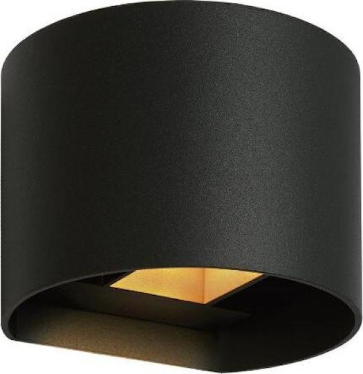 Fos me Wandmontierte Außen-Deckenleuchte LED 10W mit Einstellbares Weiß Licht Doppelstrahl 100εκ.