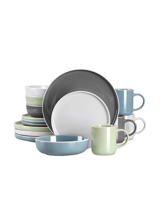 Set de Farfurii Ceramic Alb 16buc 6151045738787