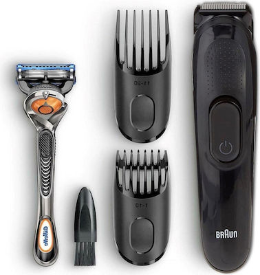 Rechargeable Hair Clipper Set Braun Sk3300 + Gillette F5 Proglide