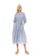 Pink Label Feminin Lung Rochie de Plajă Blue