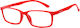 Readers Lesebrille +2.00 in Rot Farbe RD184
