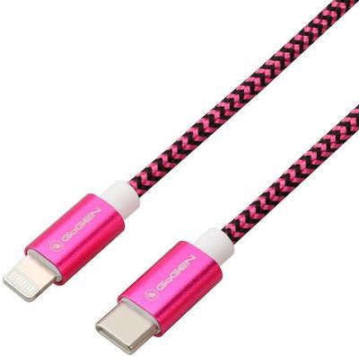 Gogen Usb-c Lightning Cable 1m Braided Usbc8p100mm25 Purple