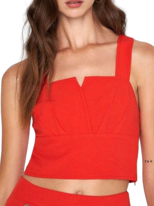 Ale - The Non Usual Casual Women's Crop Top Red