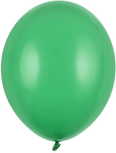 Set of 10 Balloons Latex Green 30cm