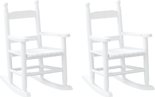 Kids Chairs White 36x46.5x57cm 2pcs