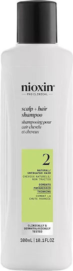 Nioxin Scalp & Hair Shampoo System 2 Shampoos gegen Haarausfall 300ml