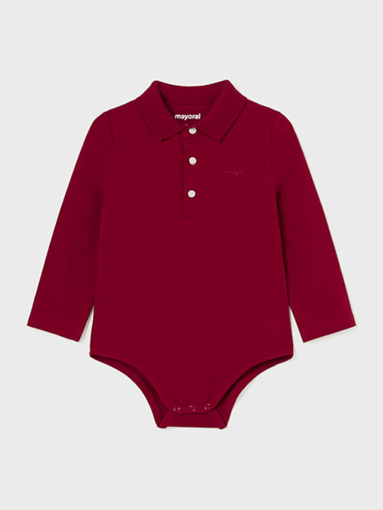 Mayoral Babystrampler Langärmliges Burgundy