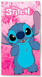 Disney Stitch Παιδική Πετσέτα Θαλάσσης Ροζ