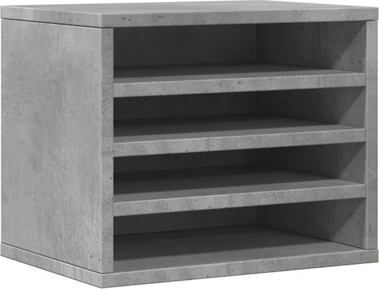 Ξύλινη Θήκη Χαρτιών σε Γκρι Χρώμα 26x29.5x36εκ. 1τμχ